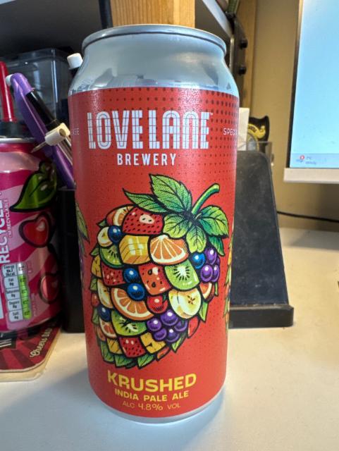 Krushed 4.8%, Love Lane Brewing, England
