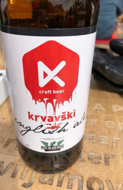 Krvavški English Ale 4.4%, Pivovarna Loo-Blah-Nah, Slovenia
