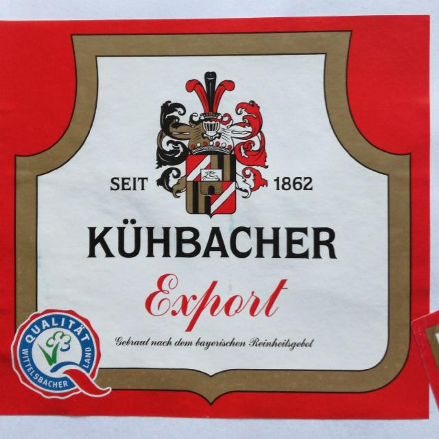 Kühbacher Export 5.5%, Brauerei Kühbach, Germany