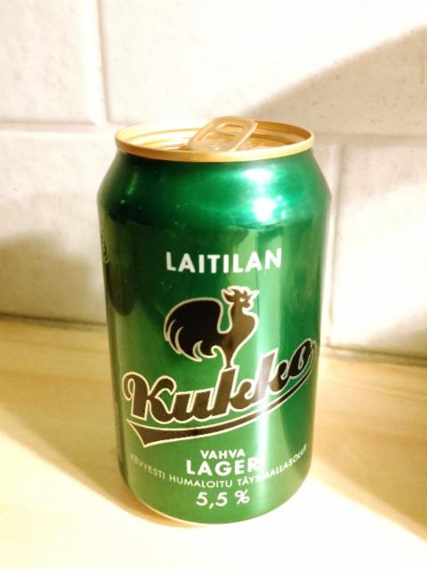 Kukko Vahva Lager 5.5%, Laitilan Wirvoitusjuomatehdas, Finland