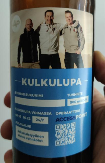 Kulkulupa 5.5%, Panimo Kiiski, Finland