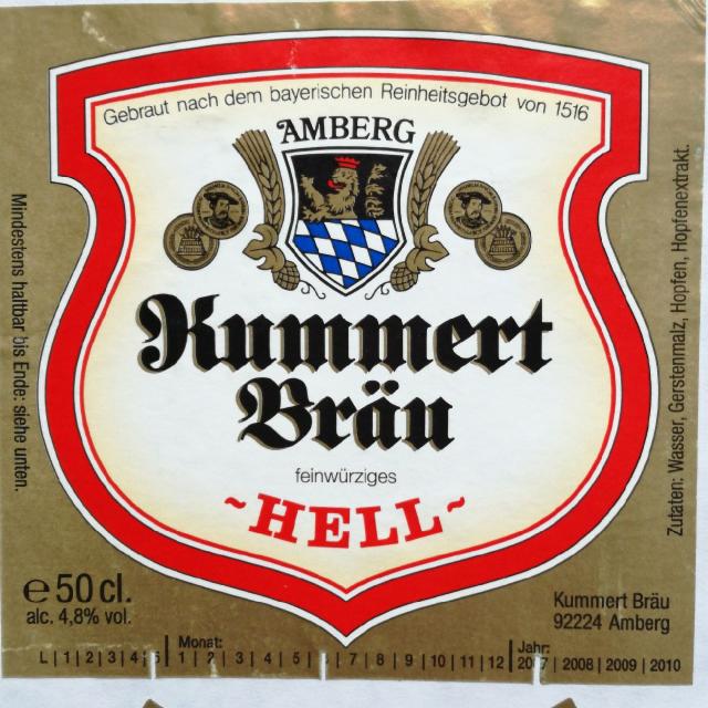Hell 4.8%, Brauerei Kummert, Germany