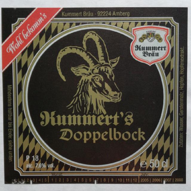 Kummert's Doppelbock 7.6%, Brauerei Kummert, Germany