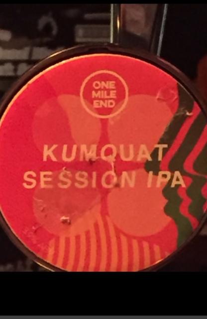 Kumquat Session IPA 3.9%, One Mile End, England