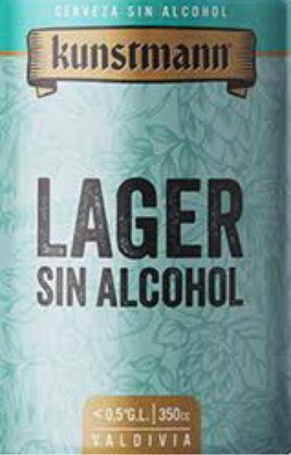 Kunstmann Lager sin Alcohol 0.4%, Compañia Cervecera Kunstmann, Chile