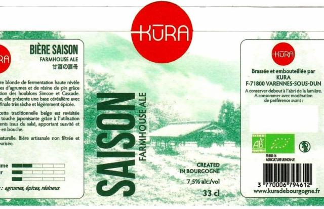 Kura Saison 7.5%, Kura De Bourgogne, France