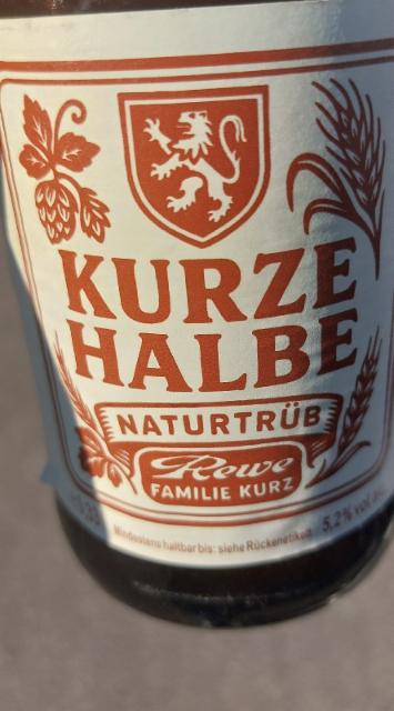 kurz halbe naturtrüb 5.2%, Aalener Löwenbrauerei, Germany