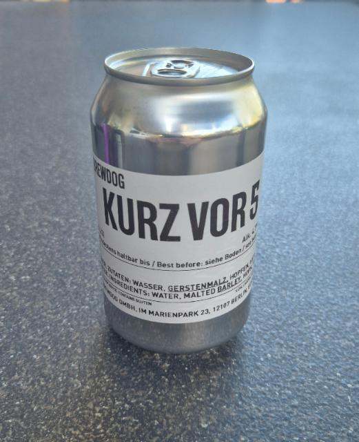 Kurz Vor 5 4.7%, BrewDog Berlin, Germany