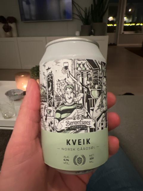 Kveik Norsk gårdsøl 6.1%, Berentsens Brygghus, Norway