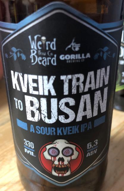 Kveik Train to Busan 6.3%, Weird Beard Brew Co., England