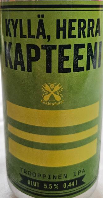 Kyllä, Herra Kapteeni 5.5%, Hyvinkään Oma Panimo, Finland