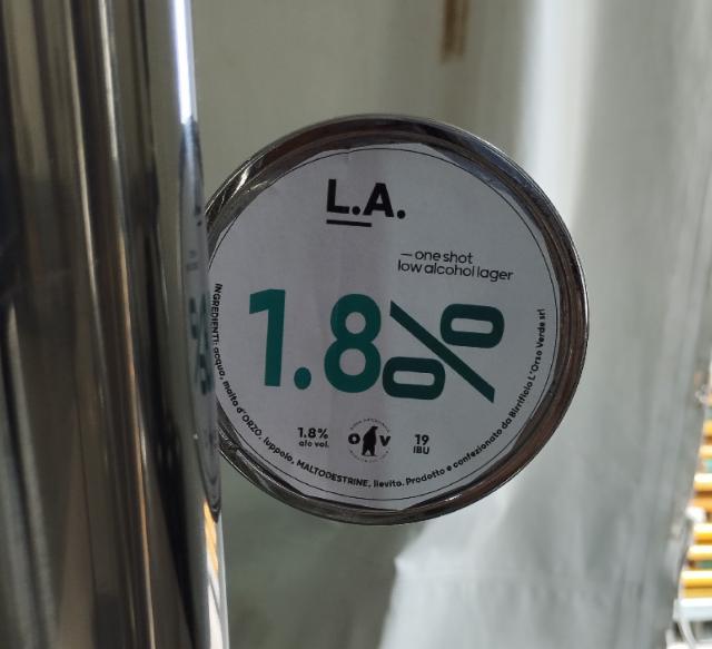 L.A. 1.8%, Birrificio Orso Verde, Italy