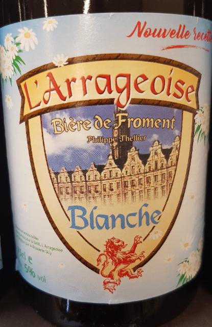 L'Arrageoise Blanche 5.0%, Brouwerij Huyghe, Belgium