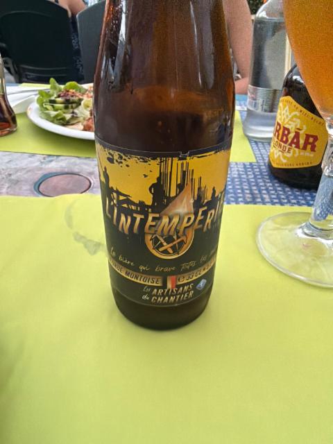 l intempérie 5.5%, Brasserie Deseveaux, Belgium