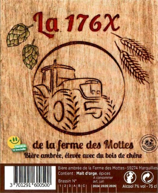 La 176X 7.0%, Brasserie De La Ferme Des Mottes, France