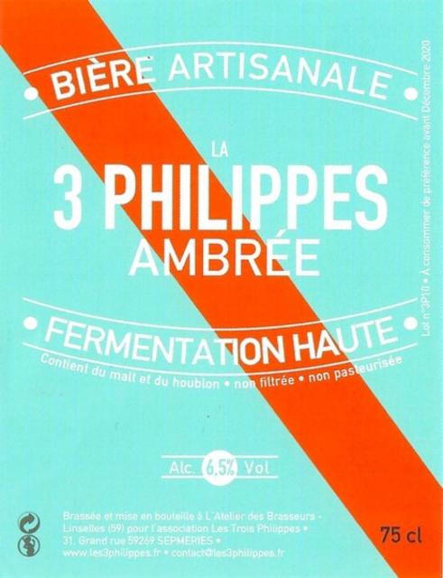 La 3 Philippes Ambrée 6.5%, Les 3 Philippes, France