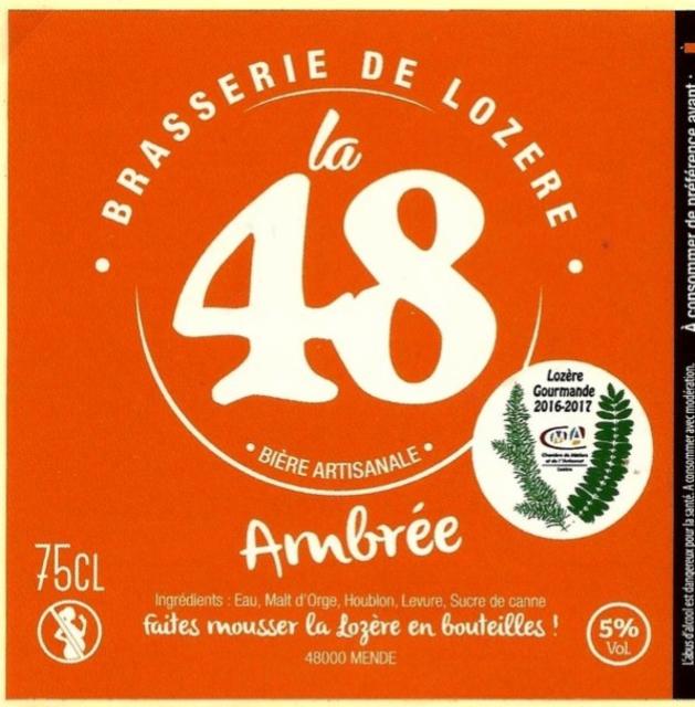 La 48 Ambrée, Brasserie De Lozère (La 48)