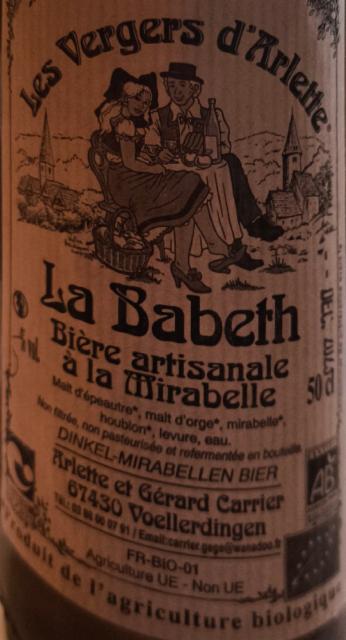 la babeth 5.0%, Les Vergers D'Arlette, France