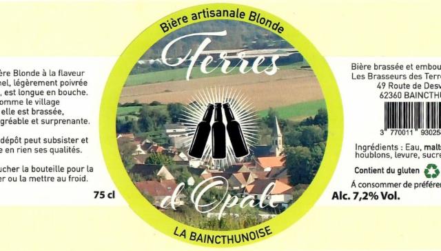 La Bainchtunoise 7.2%, Les Brasseurs Des Terres D'Opale, France