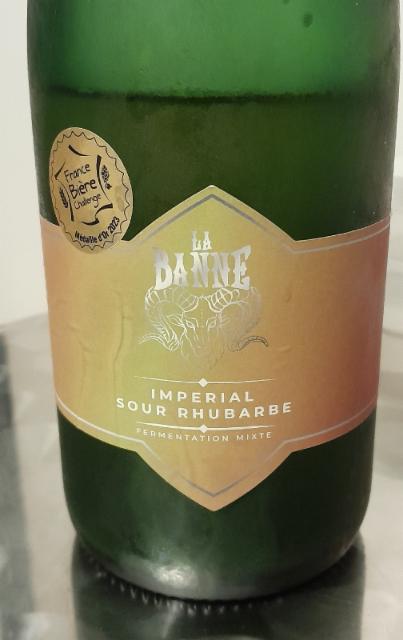 La Banne Imperial Sour Rhubarbe, Brasserie La Banne