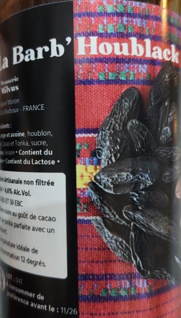 La Barb'Houblack, Brasserie Milvus