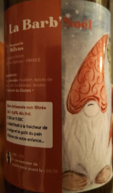 La Barb'Noël, Brasserie Milvus