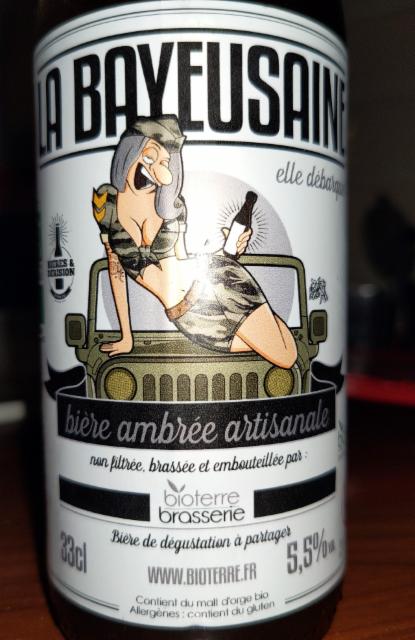 La Bayeusaine Ambrée 5.5%, Bioterre Brasserie, France
