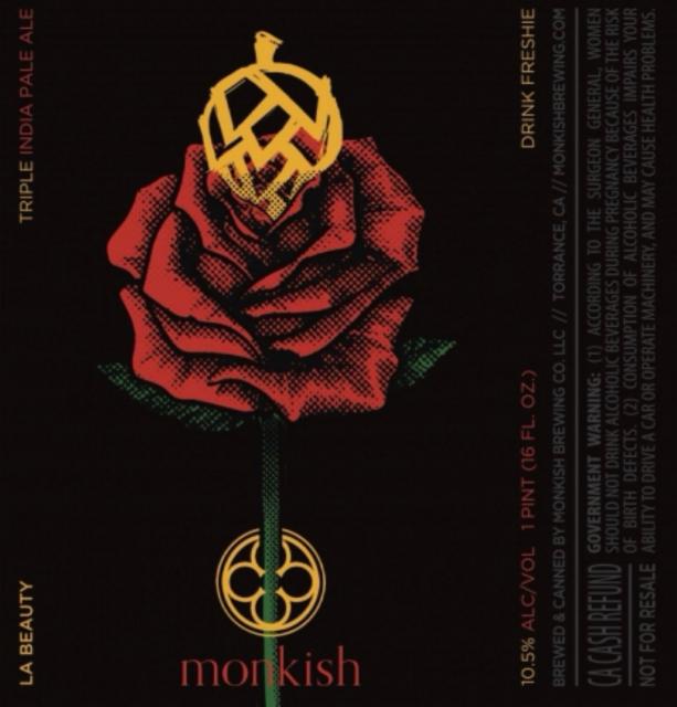 La Beauty 10.5%, Monkish Brewing Company, United States
