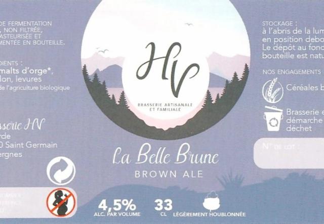 La Belle Brune 4.5%, Brasserie HV, France