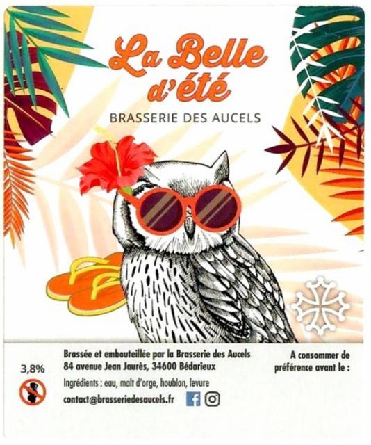 La Belle D'Été 3.8%, Brasserie Des Aucels, France