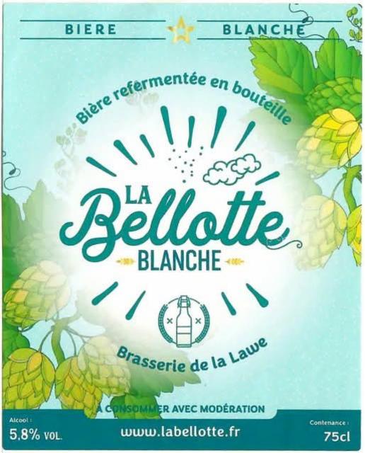 La Bellotte Blanche 5.8%, Brasserie De La Lawe (La Bellotte), France
