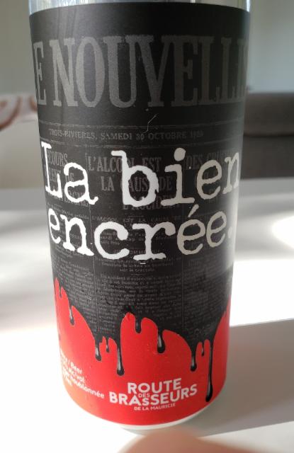 la bien encrée. 4.7%, Broadway Microbrasserie, Canada