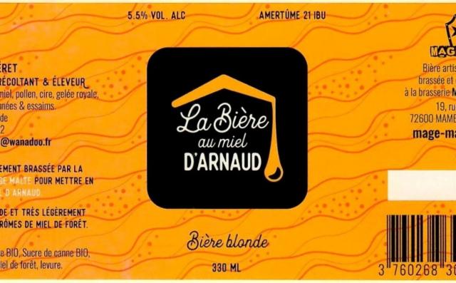 La Bière Au Miel D'Arnaud 5.5%, Mage Malte, France