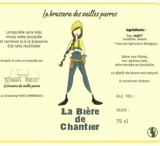 La Bière De Chantier 3.3%, La Brasserie Des Vieilles Pierres, France