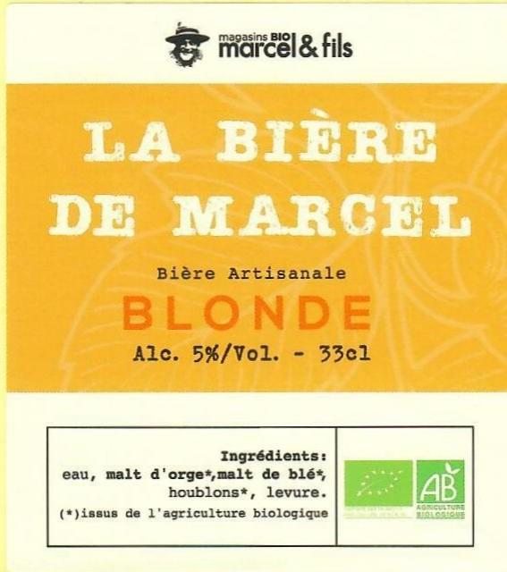 La Bière De Marcel Blonde 5.0%, Brasserie La Barbaude, France