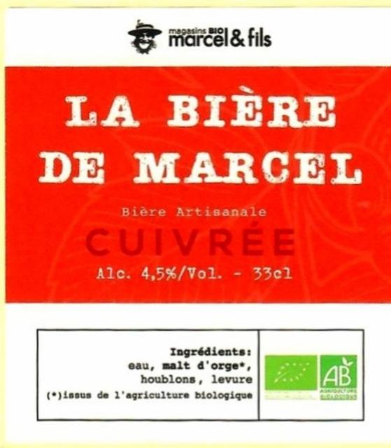 La Bière De Marcel Cuivrée 4.5%, Brasserie La Barbaude, France
