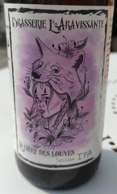 La bière des louves session IPA 4.0%, Brasserie L'Aravissante, France