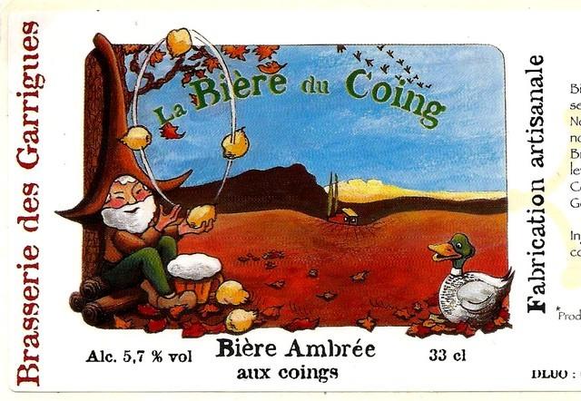 La Bière Du Coing 6.4%, Brasserie Des Garrigues, France