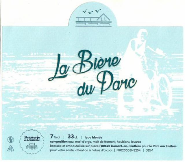 La Bière Du Parc 7.0%, Brasserie De La Somme, France