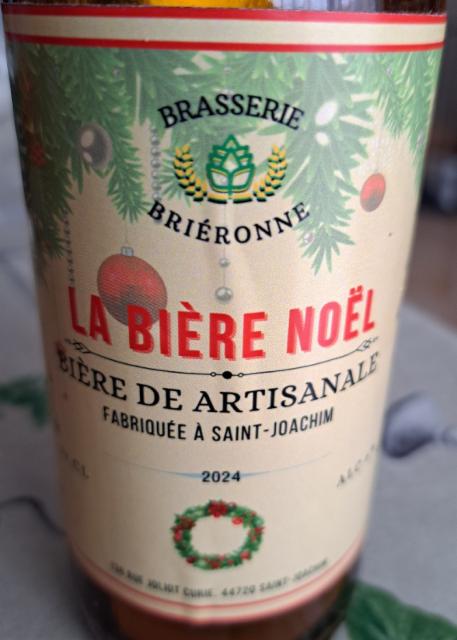 la bière Noël 6.0%, Brasserie Briéronne, France