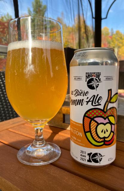 La bière Pomm'Ale 4.5%, Brasseurs du Monde / Le Picoleur, Canada