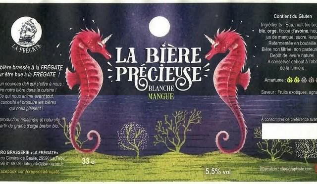 La Bière Précieuse Blanche Mangue 5.5%, La Frégate, France