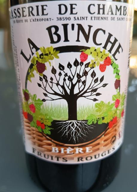 la bi'nche fruit rouge, Brasserie De Chambaran (La Bi'nche)