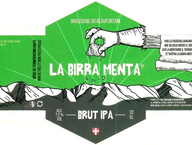 La Birra Menta Brut IPA, Brasserie Du Beaufortain (La Birra Menta)