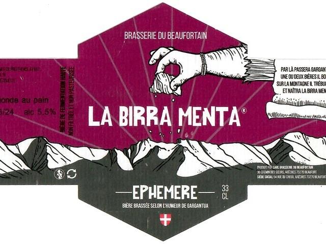 La Birra Menta Éphémère, Brasserie Du Beaufortain (La Birra Menta)