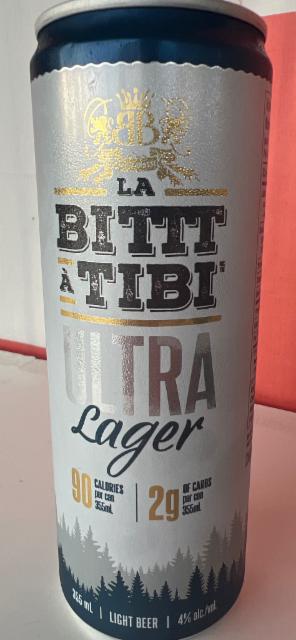 La Bittt à Tibi Ultra Lager 4.0%, Belgh Brasse (Groupe Geloso), Canada