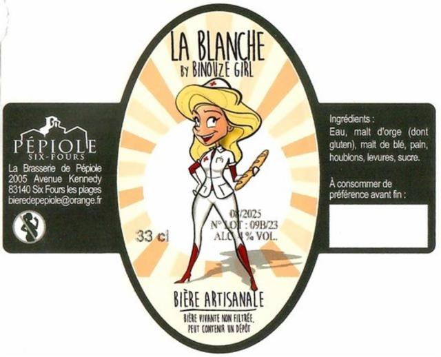 La Blanche By Binouze Girl, Brasserie De Pépiole [Closed]