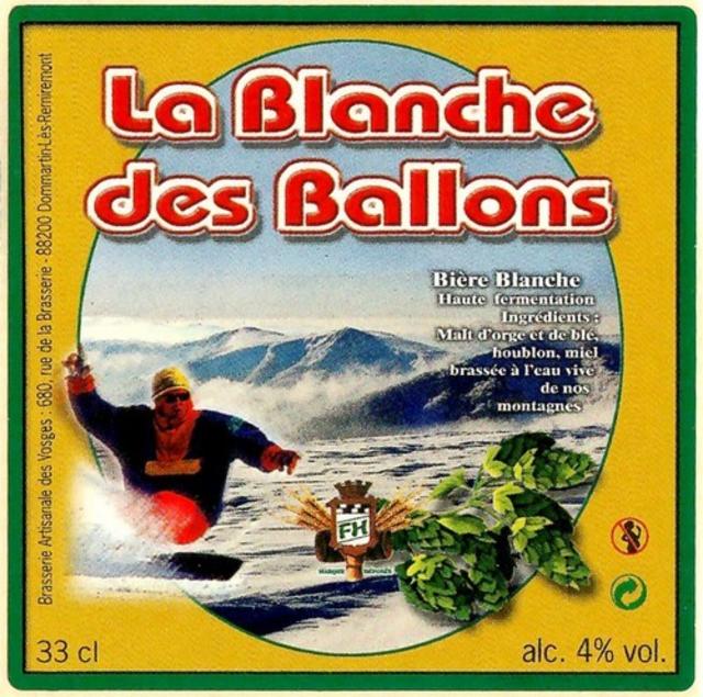 La Blanche Des Ballons 4.0%, La Madelon - Brasserie Artisanale des Vosges, France