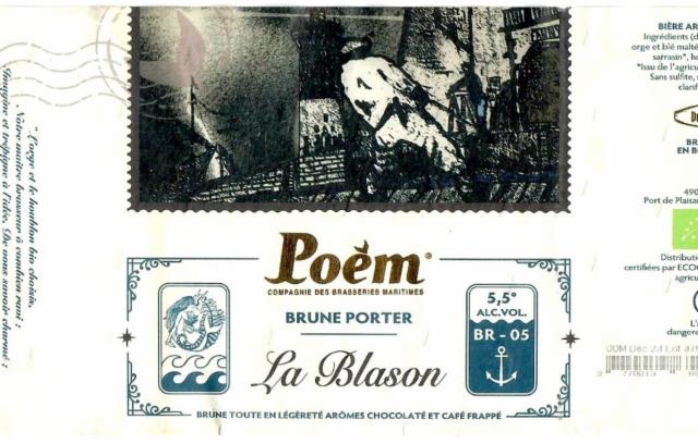 La Blason 5.5%, Brasserie Poèm, France