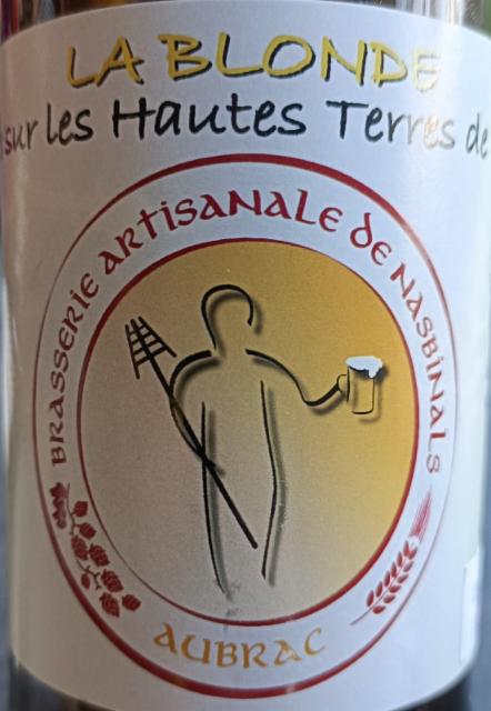 La blonde, brassée sur les hautes terres de l'Aubrac 5.5%, Brasserie artisanale de Nasbinals, France